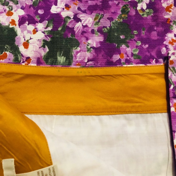 Purple floral pencil skirt - Picture 7 of 8